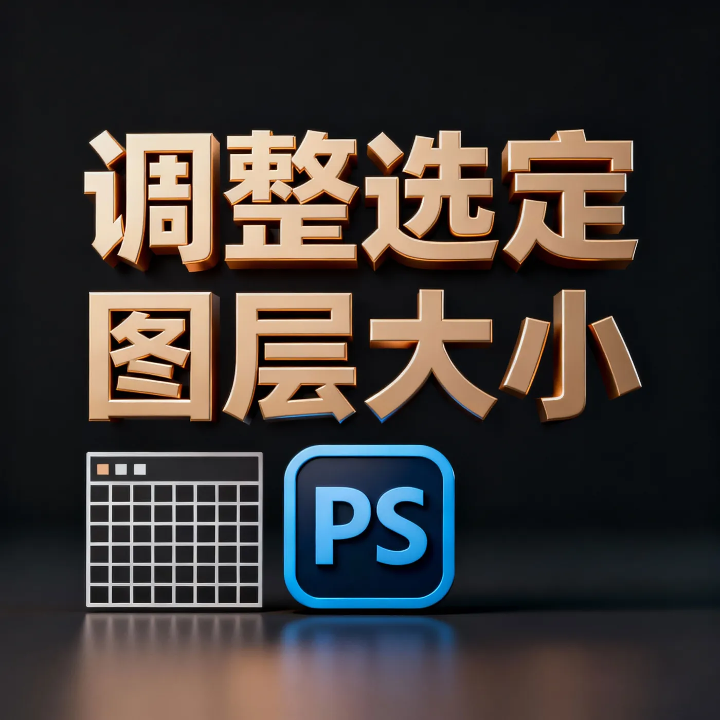 调整选定图层大小